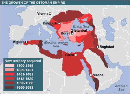 The Ottoman Empire dominated