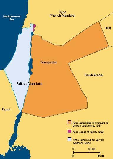 The separation of Transjordan