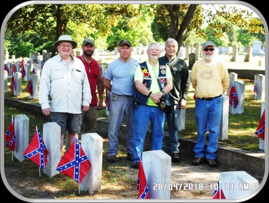 CONFEDERATE MEMORIAL DAY MAY 10, 2018 Once again, the Wade Hampton Camp observed the official South Carolina
