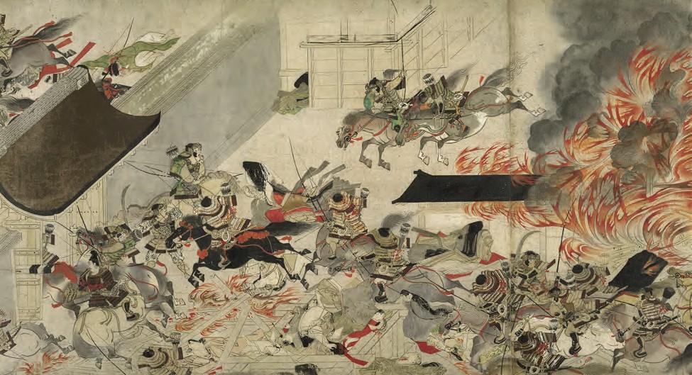 C H A P T E R 15 The Resurgence of Empire in East Asia 399 Samurai depart from a palace in Kyoto after capturing it, murdering the guards, seizing an enemy general there, and setting the structure