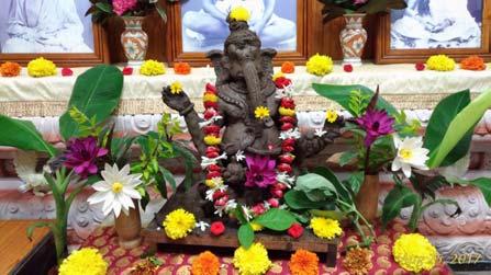 Puja was performed in the morning. Sankirtan and lecture were conducted in the evening. On 25 August, 2017, Vinayaka Chaturthi was celebrated.