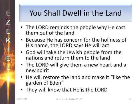 Let s read chapter 36 of Ezekiel verses 16 38. (Read verses 16-38.