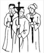 Altar Server Procedures Ideally will have 3 altar servers Altar servers vest in the coat room One carries crucifix, others candles When 3 available one does crucifix, one rings bells, the third holds
