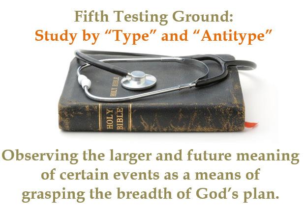 The fifth method of study will be featured in this discussion: A type is an actual event that occurred in the Old Testament.