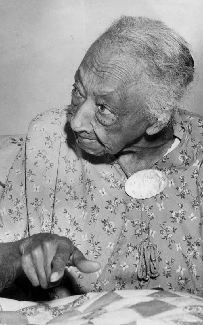 Mabel Webb Van Dyke is shown here on her 92nd birthday,