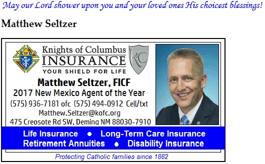 INSURANCE AGENT S MESSAGE The Value of Membership Referrals As your Field Agent, one of the things I appreciate most is when one of my brother Knights or his wife refers another member to me.
