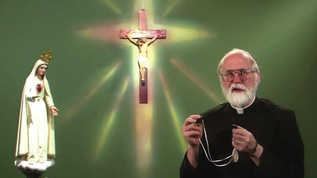 Father Gruner on YouTube, teaching the promise of the Brown Scapular: Whosoever dies clothed in the Brown Scapular shall not suffer eternal fire.