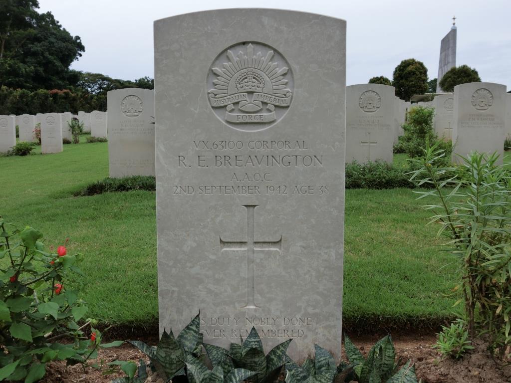 I re-contacted the CWGC to try and get the Corporal s grave changed and a potential unveiling for 2 September 2017 this would have been the 75 th anniversary of the execution on Changi Beach.