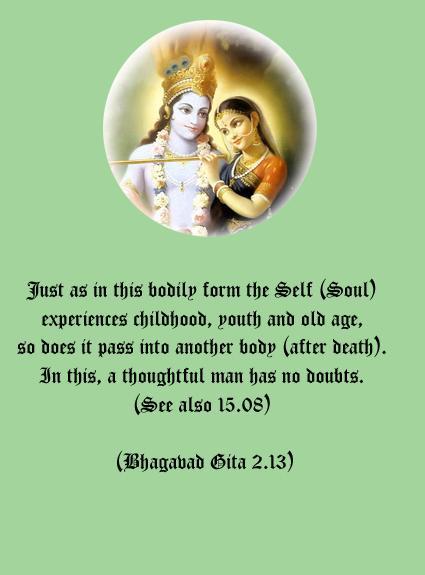The born one passes through babyhood, youth and old age. It is the same entity that experiences all these changes.