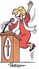 Sound the official music! Hold the applause! Shine the spotlight! It s time! It s time for Pastor Kathy s first annual State of the Church address!