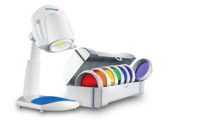 BIOPTRON COLOR LIGHT THERAPY FOR YOUR HEALTH AND WELL-BEING LIGHT AND COLORS ARE ESSENTIAL FOR OUR BODY AND SOUL BIOPTRON Color Light Therapy is a way of using colors and light to enhance and restore