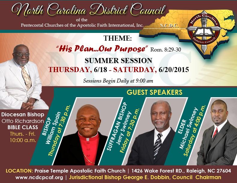 Advertisements North Carolina District Council of the Pentecostal Churches of the