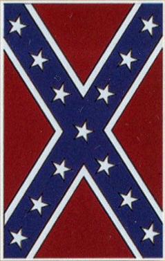 The Confederate States represented by the Stars and Bars at that time included: South Carolina, Mississippi, Florida, Alabama, Georgia, Louisiana, and Texas.