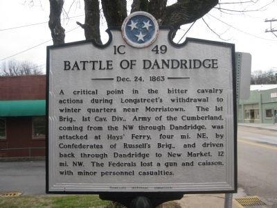 WINTER WAR IN EAST TENNESSEE: VOLUME II Battle of Dandridge December 30, 1863, the day after the Battle at Mossy Creek and the temperature has fallen to below zero.