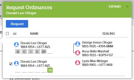 Standardize name, dates, locations for the relative, his/her spouse & parents 3.