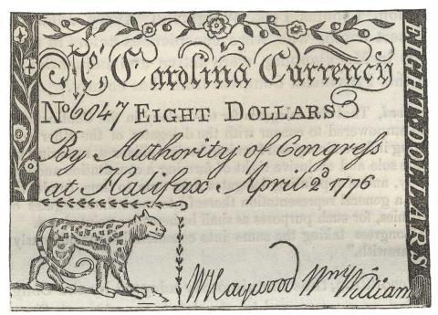 The Pound Sterling was no longer accepted for commerce, so all of the colonies