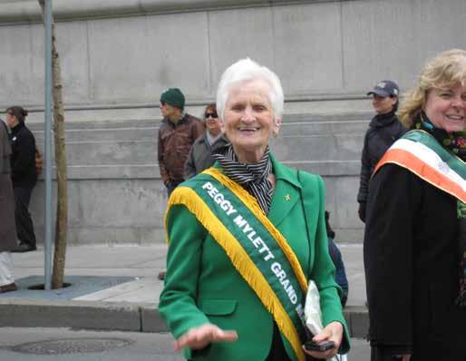 flects on achrist-centered Life Peggy Mylett and her husband, Tom, were grand marshals for the 1997 San Francisco St. Patrick s Day Parade.