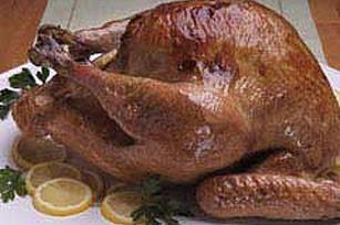 Recipe of the Month Dijon Turkey Heat oven to 325º hold neck skin into place. What You Need: 1 Whole Turkey 1/3 cup Grey Poupon Dijon Mustard Oil Make It: Remove neck and giblets from turkey cavities.