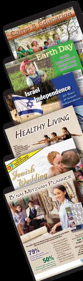 Jewish Light Special Sections Throughout the year, the Jewish Light focuses part of it s attention on topics that are important to