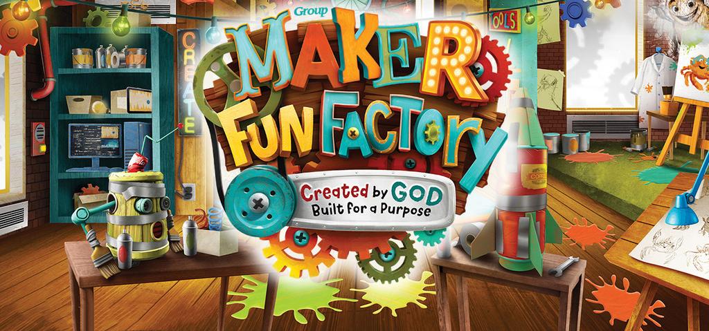 >> VBS: Maker Fun Factory July 30 - August 2 +Pray for kids hearts to be changed by the truth of how much God loves them and is for