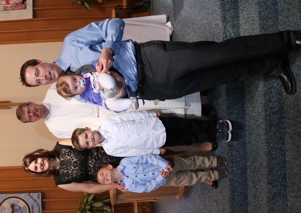 Page 18 News from the Pews Baptism Sunday April 24th, 2016 We welcome