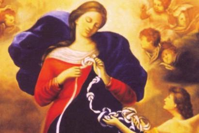 Our Lady Undoer of Knots Please join us for the next rosary and novena to Our Lady Undoer of Knots on Friday, January 19, 2018 at 6:30 PM in the narthex of St. Veronica s Church. All are welcome.