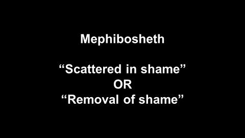 anyone worthy of my favor? Anyone who s earned it? It s unconditional! I am Mephibosheth, and, so are you.