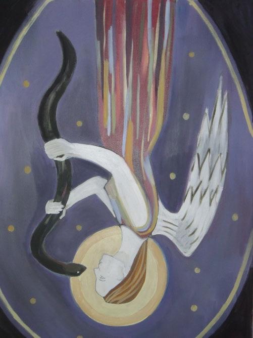 Birdwoman with Serpent 66 x 128 cm, Oil on canvas Release from the