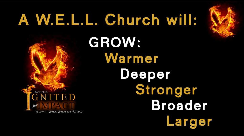 Understanding where people are and meeting them there, is very vital to having a balanced discipleship process. A W.E.L.L. Church will: 1. Grow warmer through Fellowship 2.