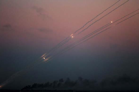3 communities near the Gaza Strip. In the second stage, on the following day Hamas instituted an unprecedently large rocket attack against the western Negev.