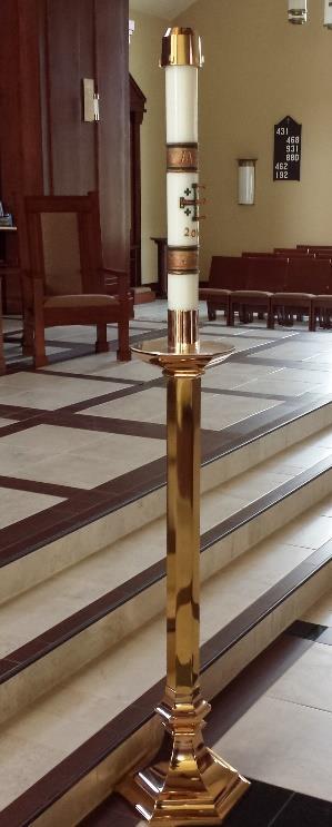 iv. Paschal Candle: When there is a