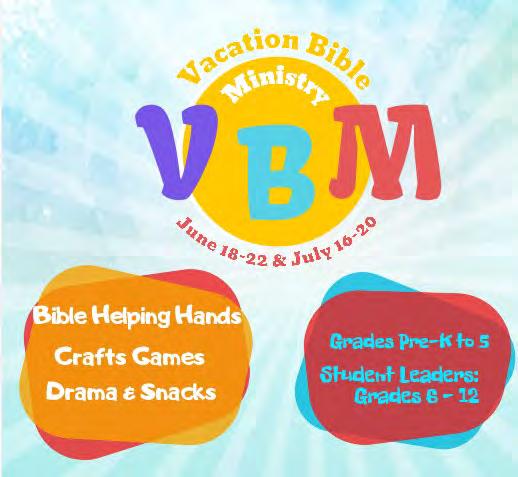 FAX Number 561-795-5478 2018 Vacation Bible Ministry Theme: STAR