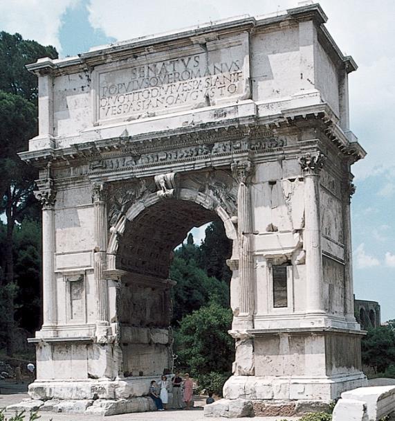 Early Roman Empire Arch of Titus, Rome, Italy, after 81 CE When Vespasian s older son, Titus, died only two years after becoming emperor, his younger brother Domitian, took over.