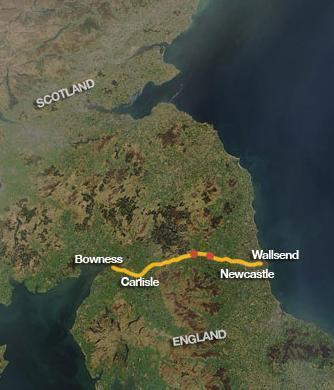 Hadrian s Wall, 122-128 AD HIGH EMPIRE HADRIAN S WALL During Hadrian s reign, he ordered