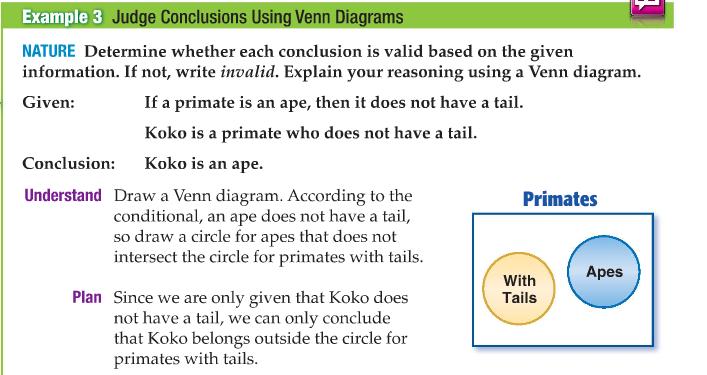 Determine whether the conclusion is valid based on the given information. If not, write invalid.