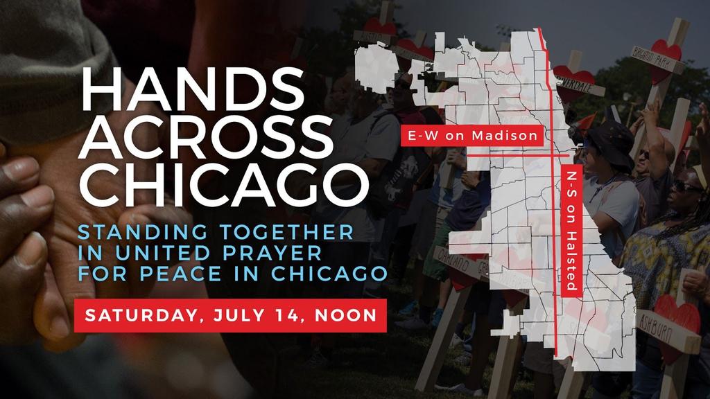 SCHEDULE 11:00AM - Gather at the Crosses 1,000 crosses will be spread across the city, on each block along Madison & Halsted/Sheridan.