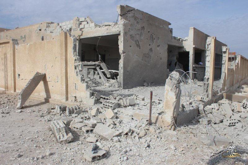 On 14 April 2016, the Syrian Air Force targeted Al-Rashid school in Adnan al-maliki Street in ar-raqqah, partially damaging its building and fence.