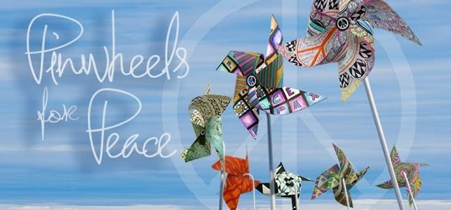 Each year on September 21st we celebrate International Day of Peace by planting pinwheels