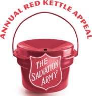 He still remembered this student!! Angie Bubon announced that the Salvation Army s Red Kettle Drive is well under way.