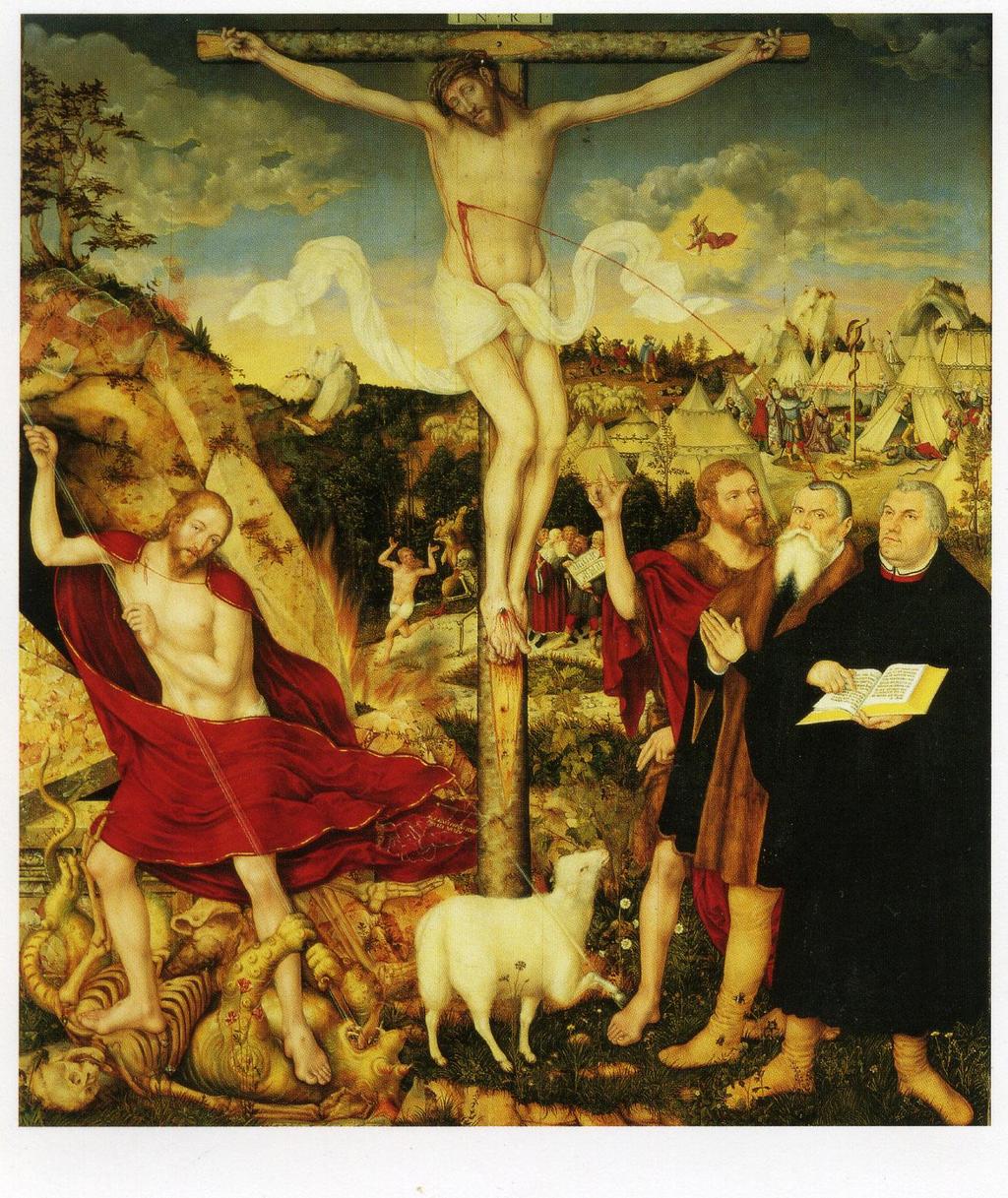Cranach Weimar Altarpiece 1555 Luther