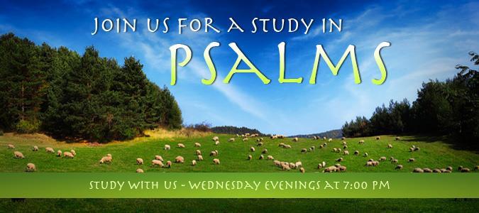 SEVEN PSALMS IN SUMMER Our Bible study this summer concludes this month as we share together Psalms 103, 121 and 150.