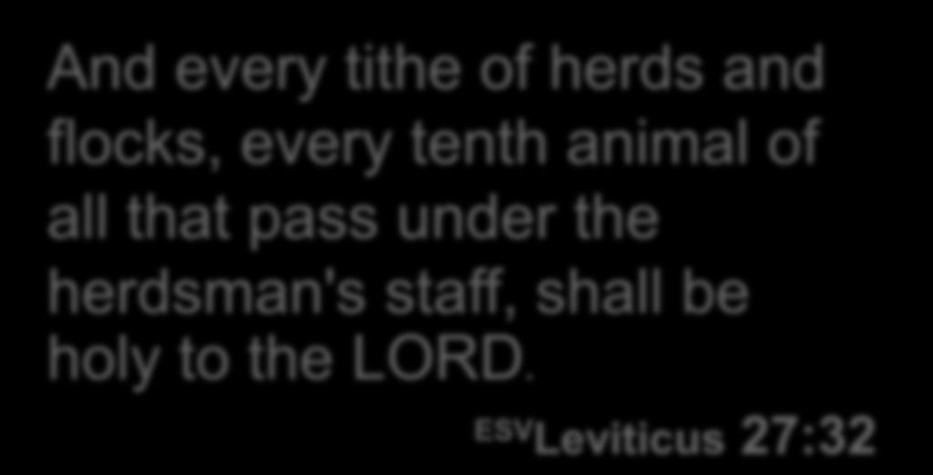 staff, shall be holy to the LORD.