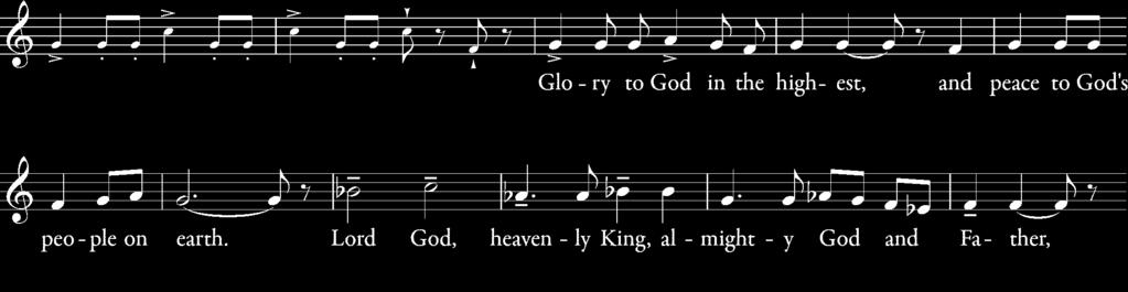 and guests to be. St. Thomas Aquinas processional hymn 205 Sung by all, standing. Good Christians all, rejoice and sing Gelobt sei Gott opening acclamation Alleluia! Christ is risen!