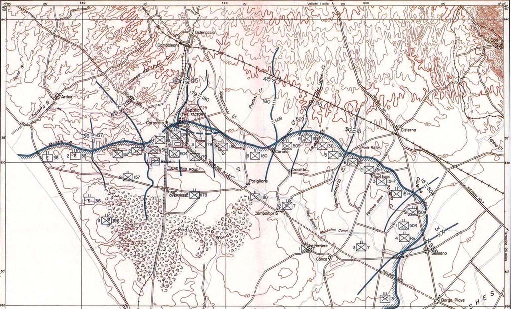 MAP This is a map of the Allied counterattacks on February 11