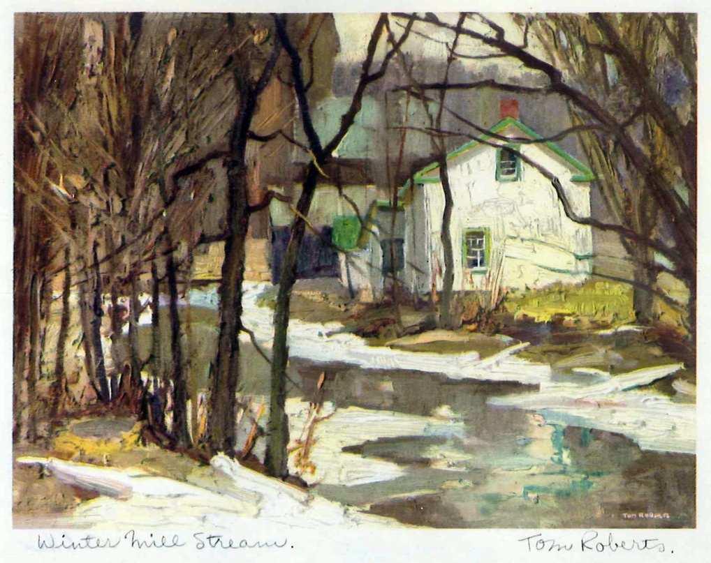 Tom Roberts, Winter Mill Stream, 1949 (PAMA).