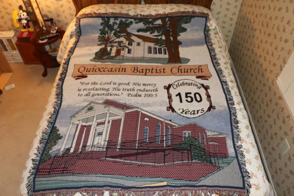 ORDER FORM 150 th Quioccasin Baptist Church Anniversary Memorabilia Limited Edition Throw Blanket The Stewardship Challenge/Prayer.