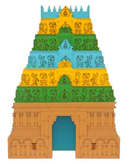 Gopuram Gopuram is a monumental gateway tower serving as the entrance to Hindu temples of Dravidian style.
