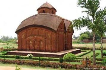 HINDU_18 th to 20 th India The temples of Bishnupur were built under the Malla rulers of