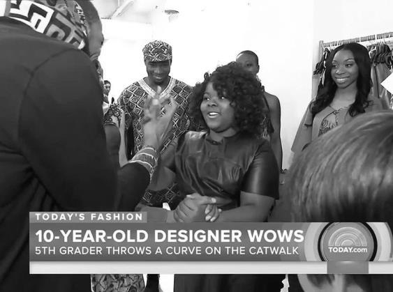 A 10-year-old fashion designer is using her experience as a victim of bullying to kick start her career.