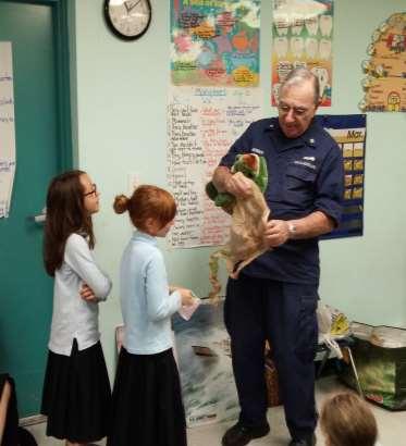 The United States Coast Guard Auxiliary visits 2nd Grade 2nd Grade